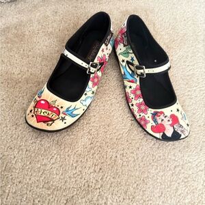 Tattoo Art Mary Jane Flats